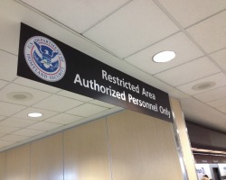 TSA restricted access