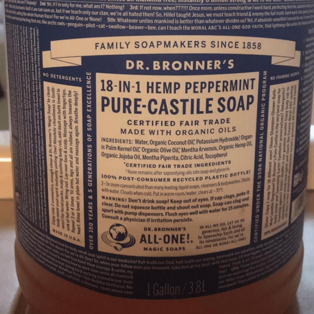 dr. bronner's soap