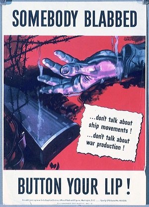 WWII poster someone blabbed