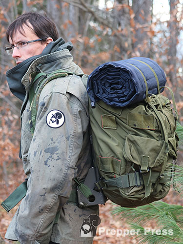 military surplus backpack side PP