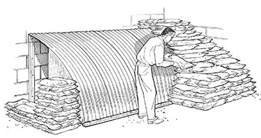 corrugated basement blast shelter design