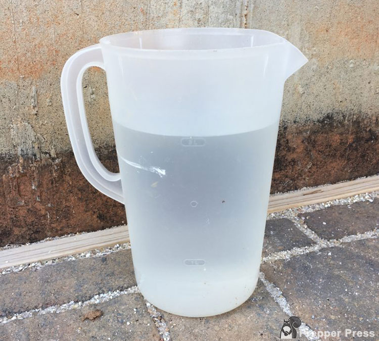Kool-Aid pitcher of water