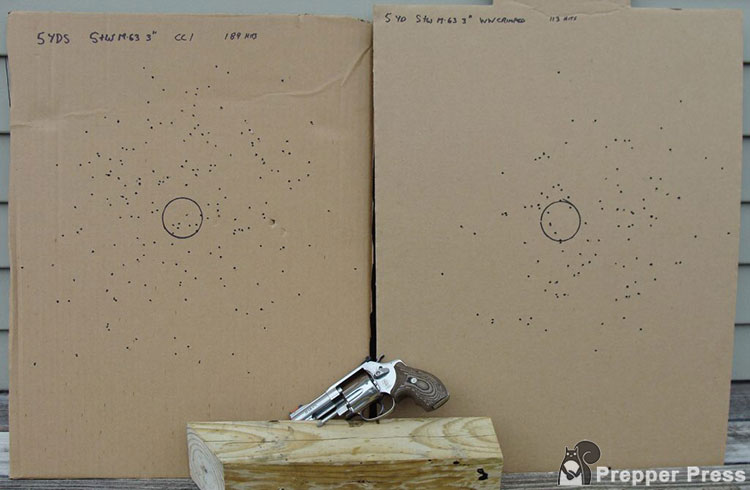 Rat Shot Pattern with a revolver