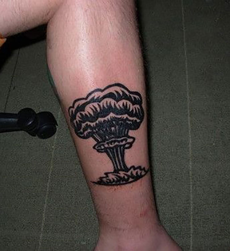 mushroom cloud tattoo