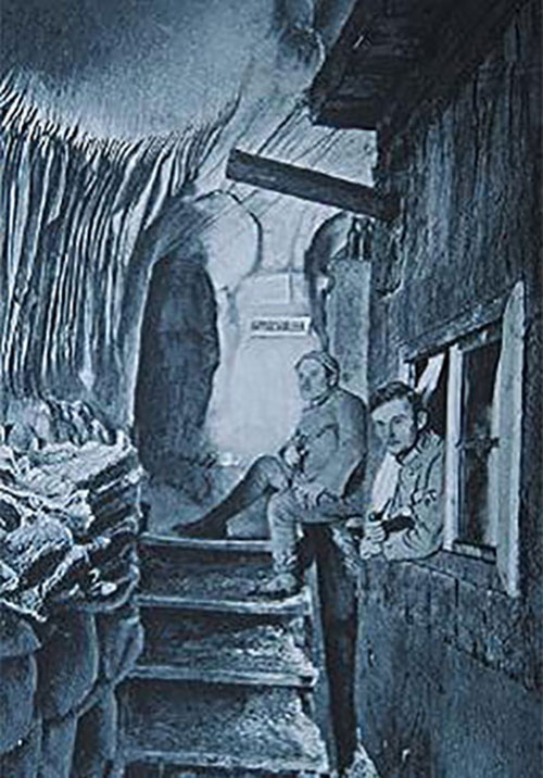 soldiers inside cold dormitory