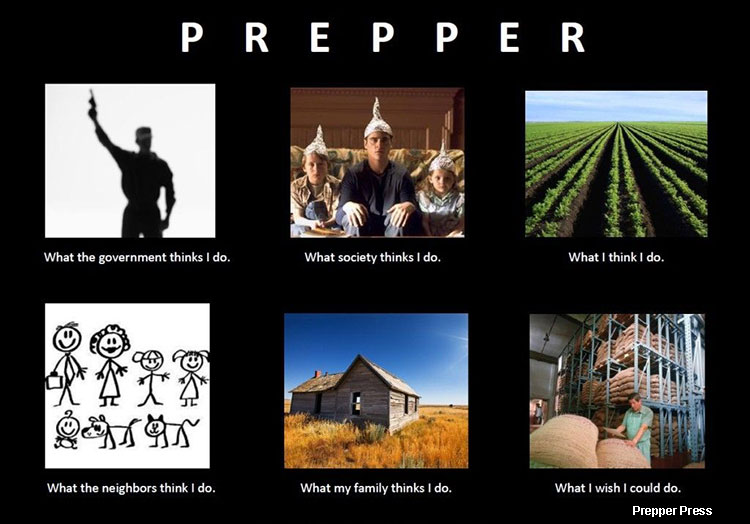 what people think I do prepper meme