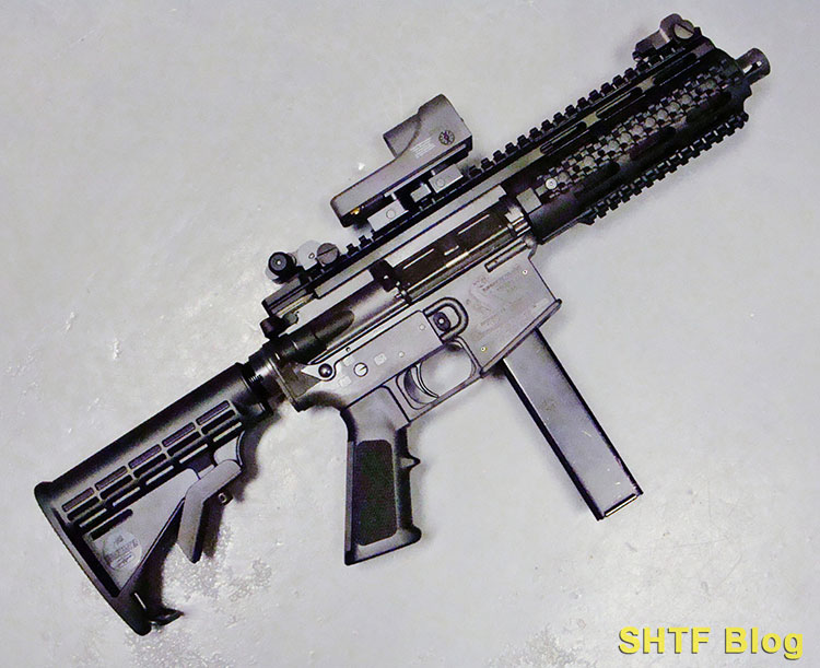 9mm AR15 with Glock magazine