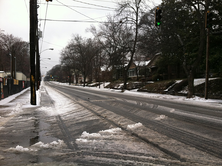 streets in atlanta covered in snow