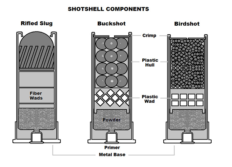 basic parts of shotshell diagram