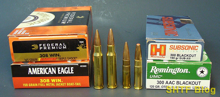 .300 blackout vs .308 winchester lineup