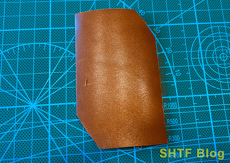 business card size leather