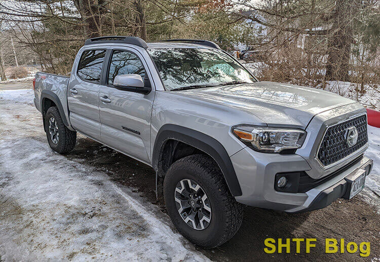 roof rack installed on toyota tacoma trd