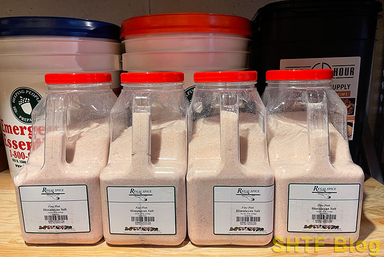 40lbs of stored salt