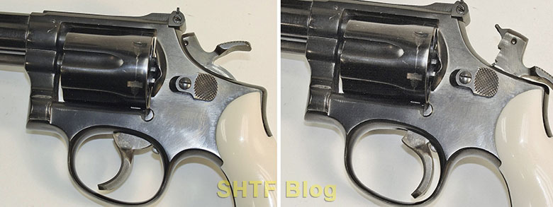 trigger positions in a revolver