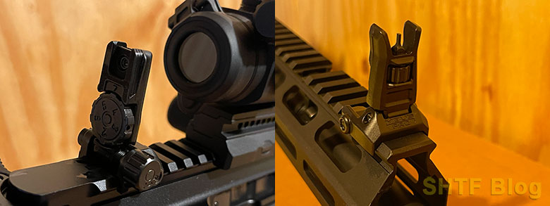 MBUS pro front and rear sights