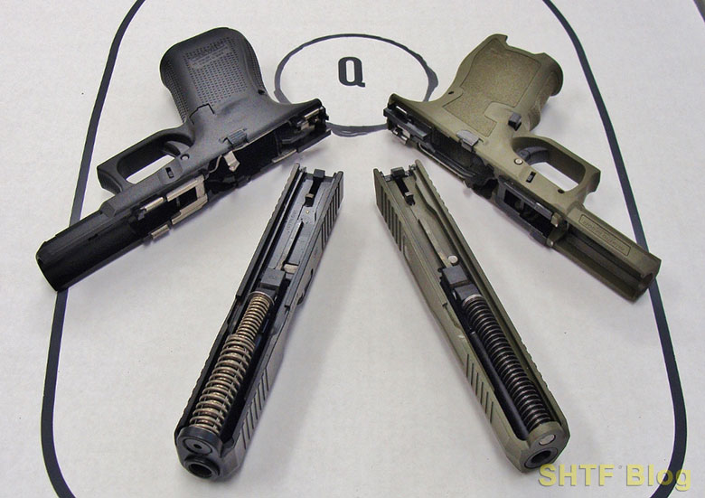 Dagger and Glock disassembled Ammunition Kart PSA Dagger Review GLOCK 19 Comparison