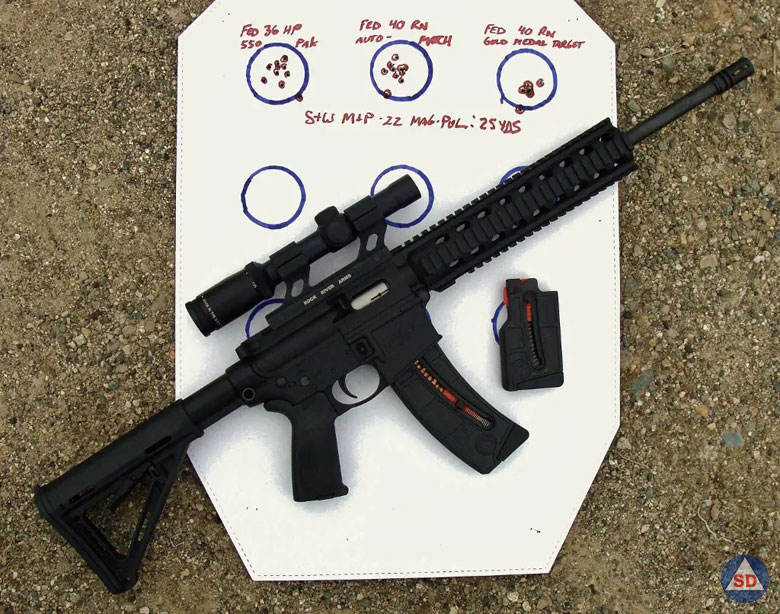 M&P 15-22 with Burris sight and Target
