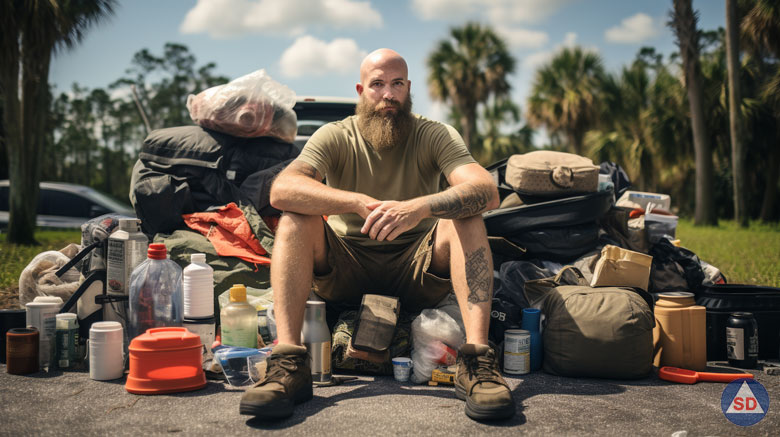 AI Depicts Preppers in Florida