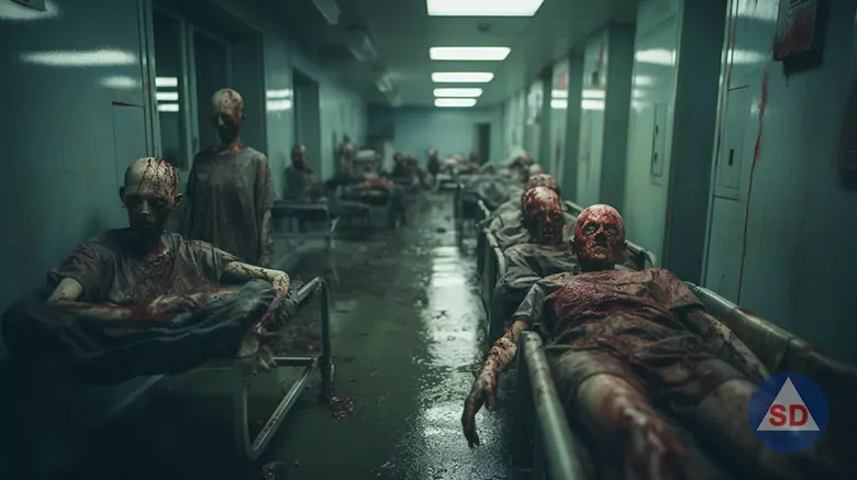 zombies in a hospital