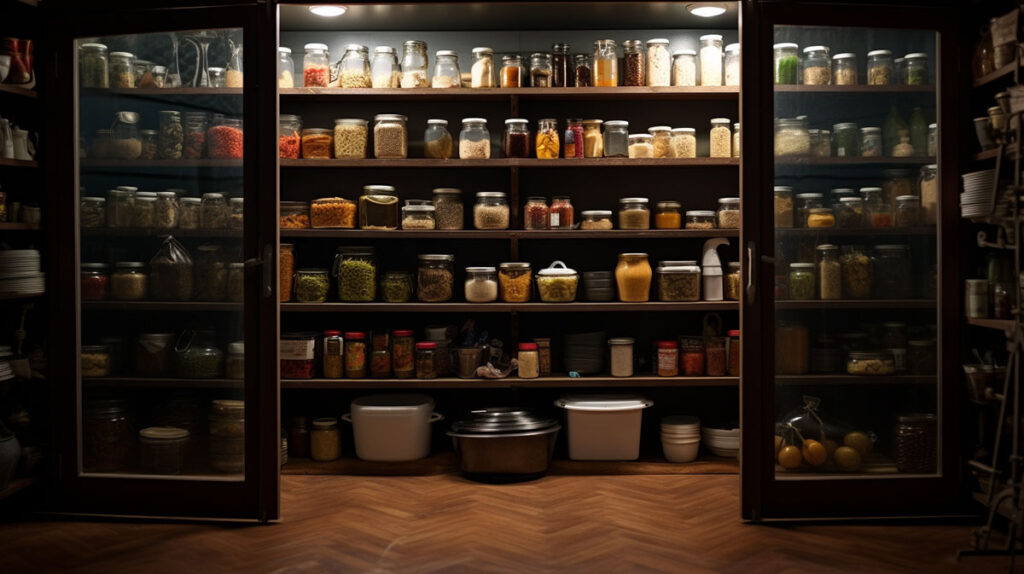 pantry of foods to stockpile