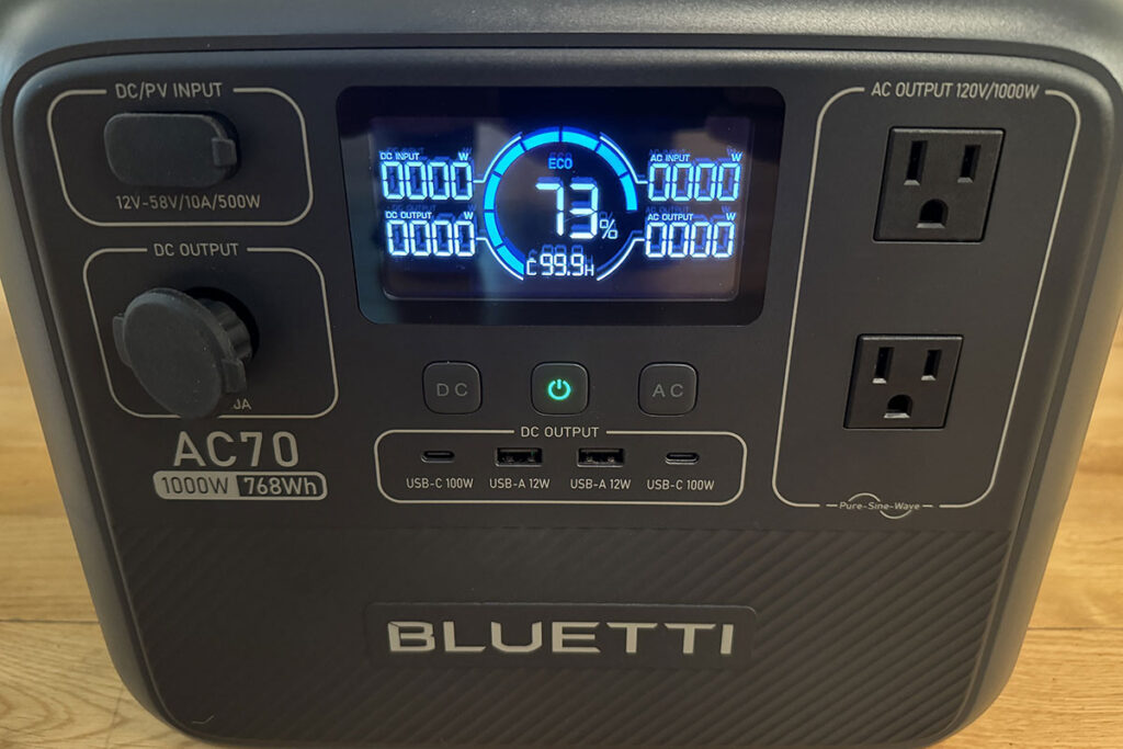 Bluetti AC70 review feature